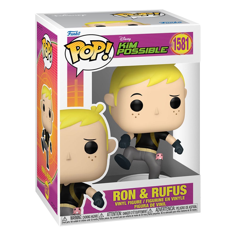 Kim Possible POP! Vinyl Figure Ron w/Rufus 9 cm