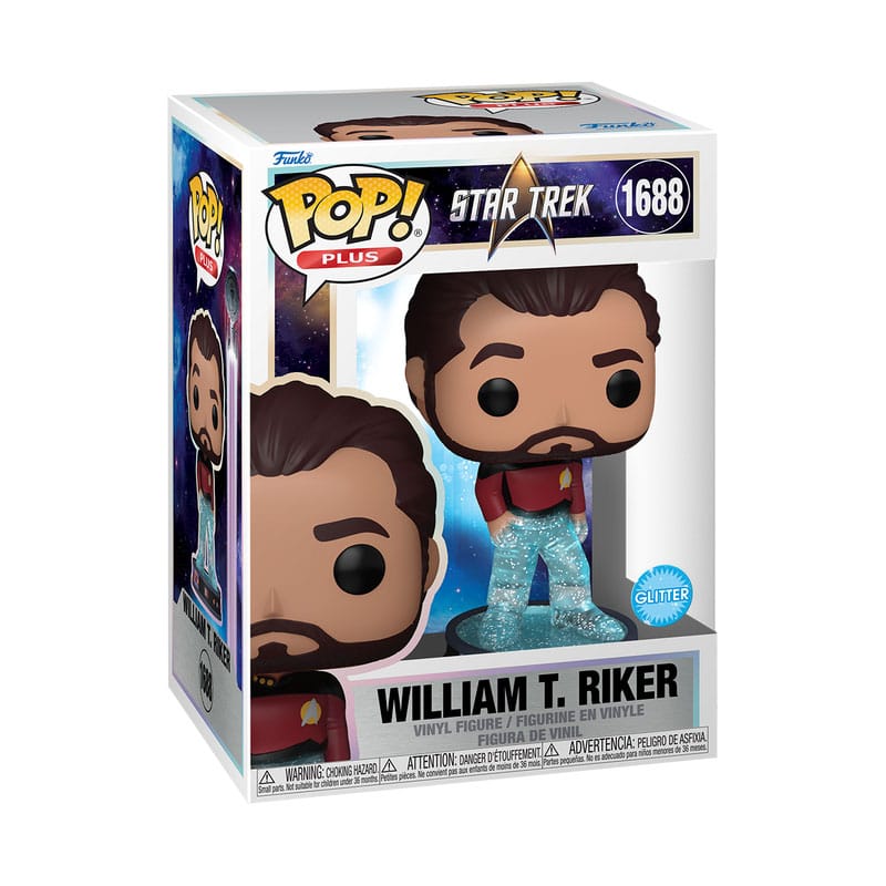 Star Trek Transporter POP! Plus Movies Vinyl Figure Riker 9 cm