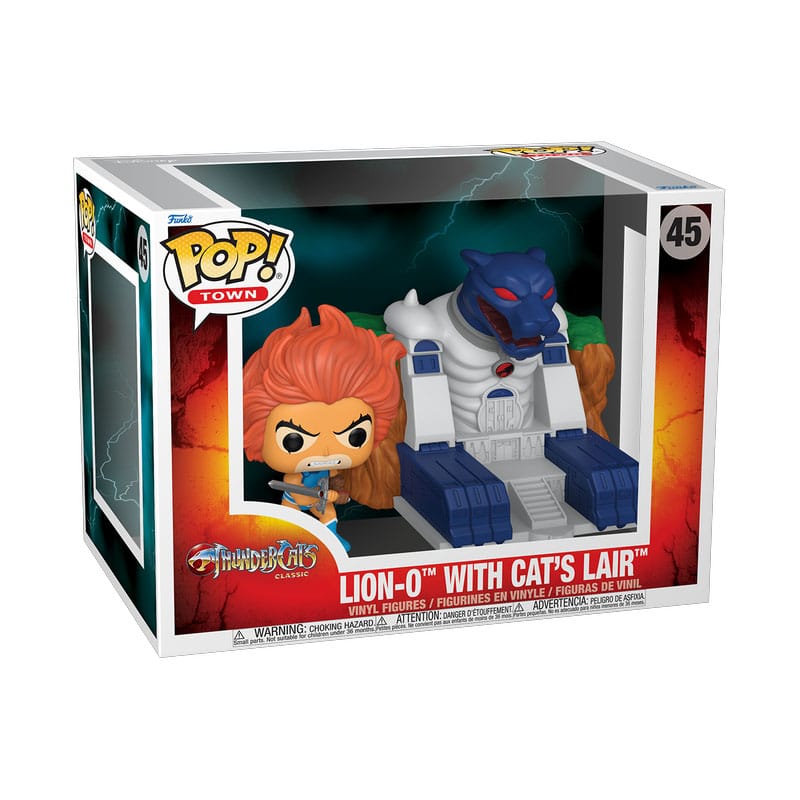 Thundercats POP! Town Vinyl Figure Lion-O with Cat's Lair 9 cm