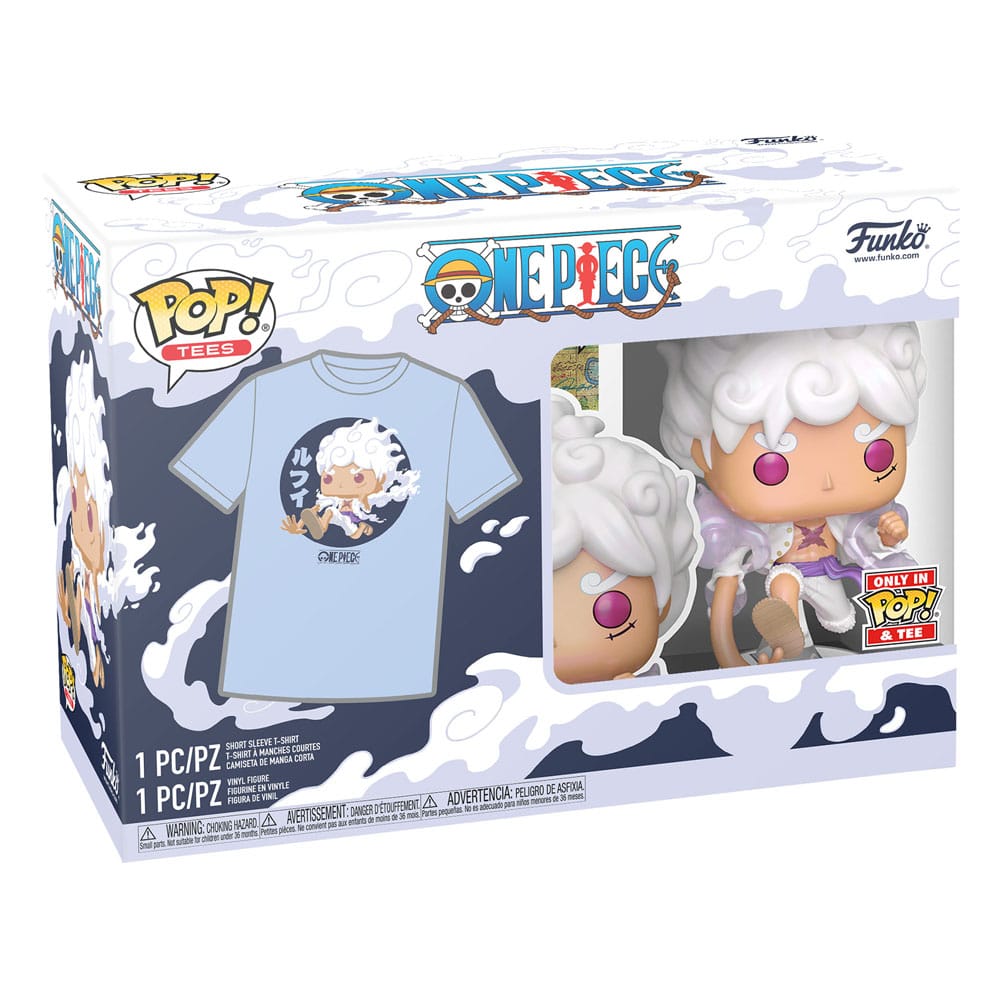 One Piece POP! & Tee Box Luffy Fifth Gear Size M