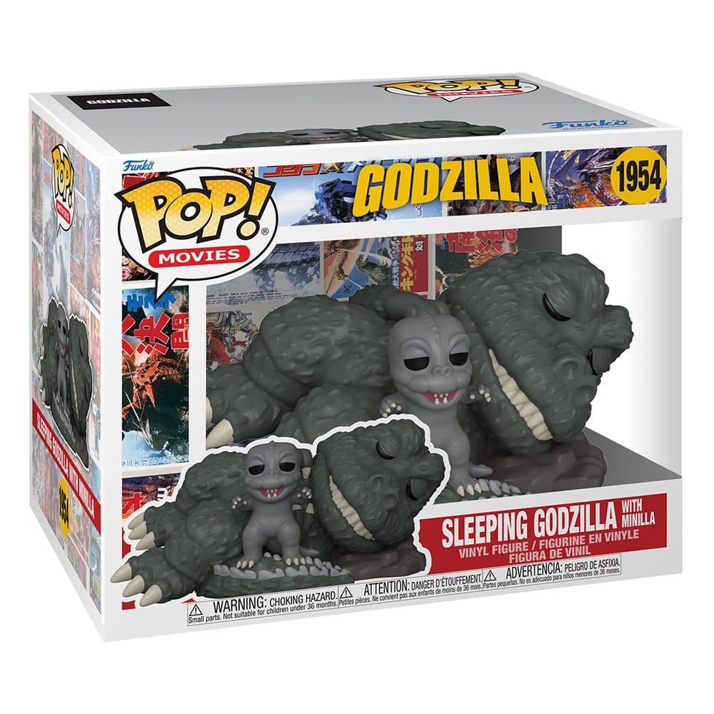 Godzilla Super Sized POP! Movies Vinyl Figure Sleeping Godzilla with Minilla 15 cm