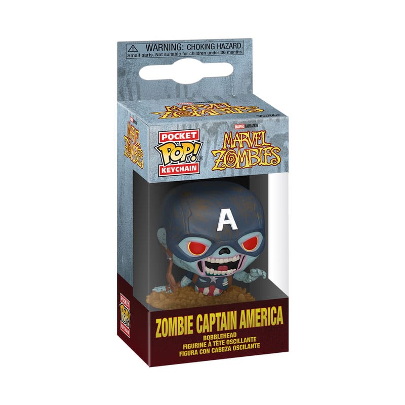 Marvel Zombies POP! Vinyl Keychains 4 cm Captain America Display (12)