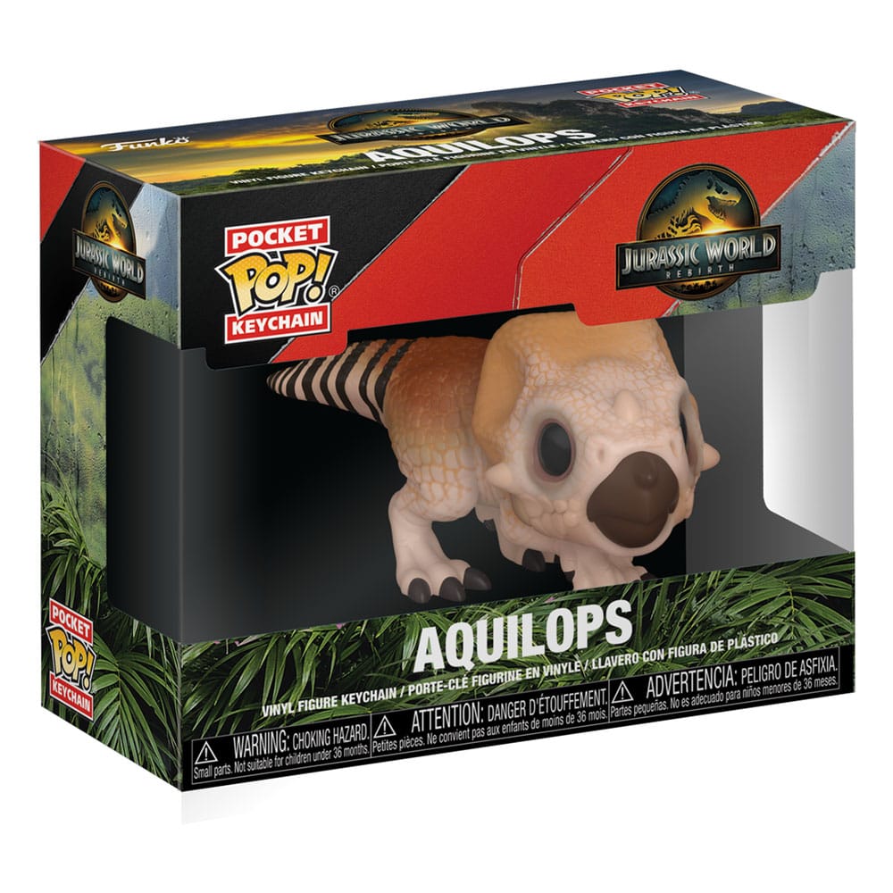 Jurassic World Rebirth Pocket POP! Vinyl Keychains 4 cm Aquilops Display (12)