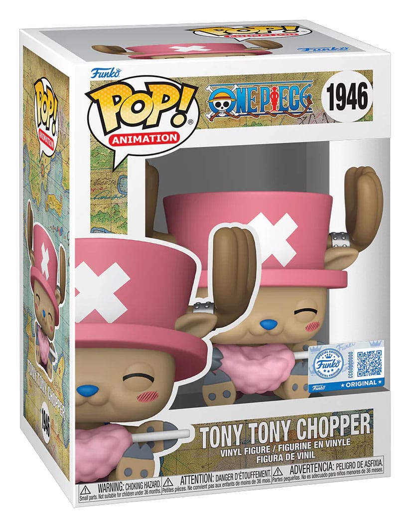 One Piece POP! Animation Vinyl Figure Tony Tony Chopper with Cotton Candy heo Exclusive 9 cm