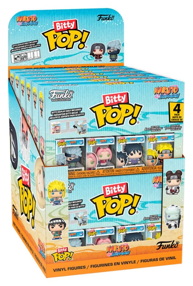 Naruto Bitty POP! Vinyl Figure 4-Pack Display (12) 2,5 cm