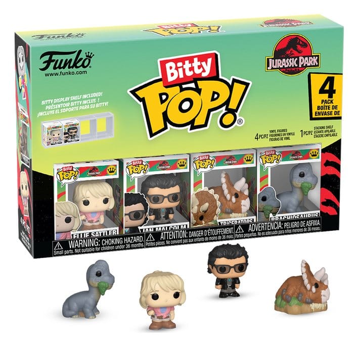 Jurassic Park Bitty POP! Vinyl Figure 4-Pack Triceratops 2,5 cm