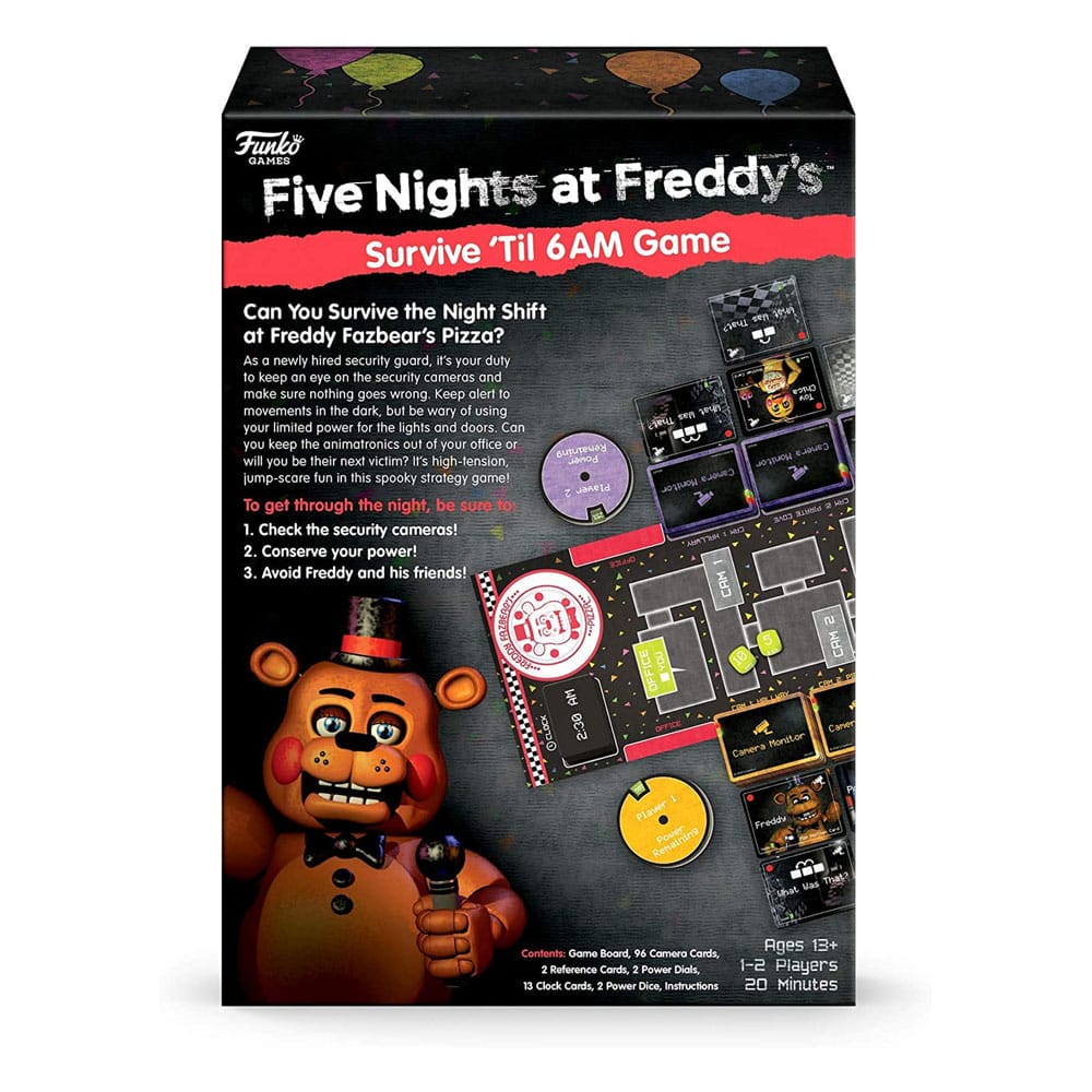 Five Nights at Freddy's Board Game Survive 'Til 6am
