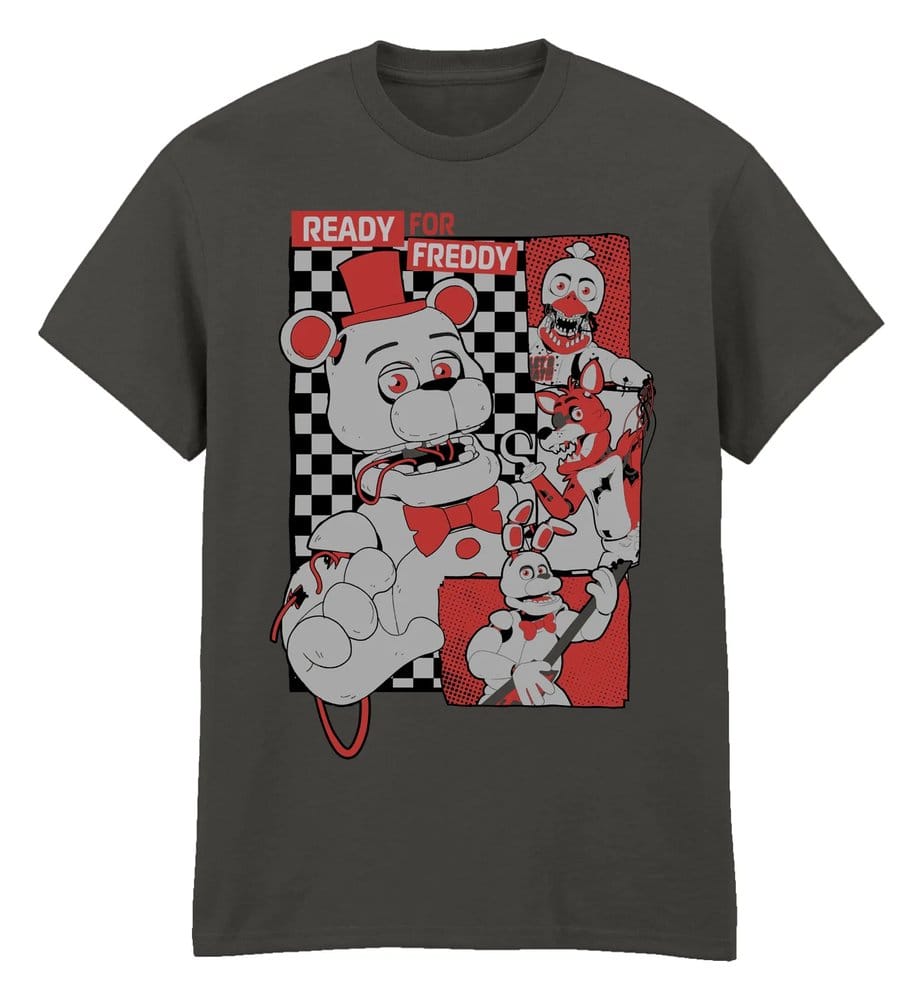 Five Nights at Freddy’s T-Shirt Collage Light Graphite Size L