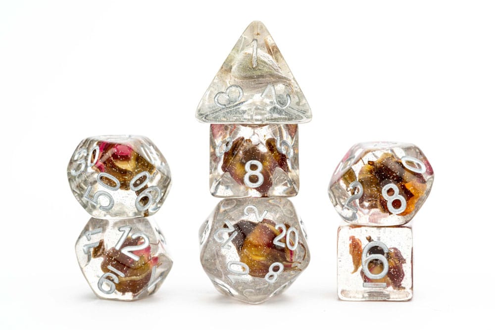 FanRoll  Dice Set Rose (7)