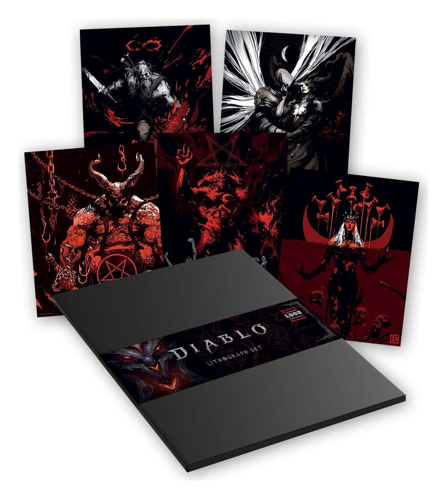 Diablo Art Print Set of Five Limited Edition 36 x 28 cm