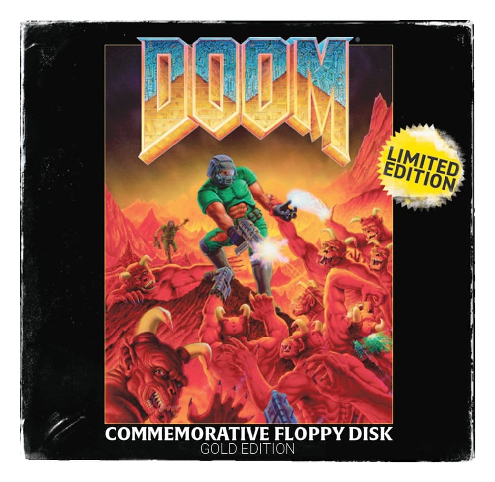 Doom Replica Floppy Disk Gold Plated Limited Edition