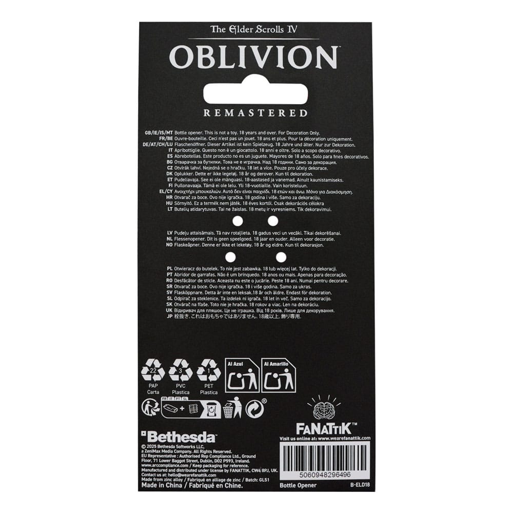 The Elder Scrolls IV: Oblivion Bottle Opener Mehrunes Razor