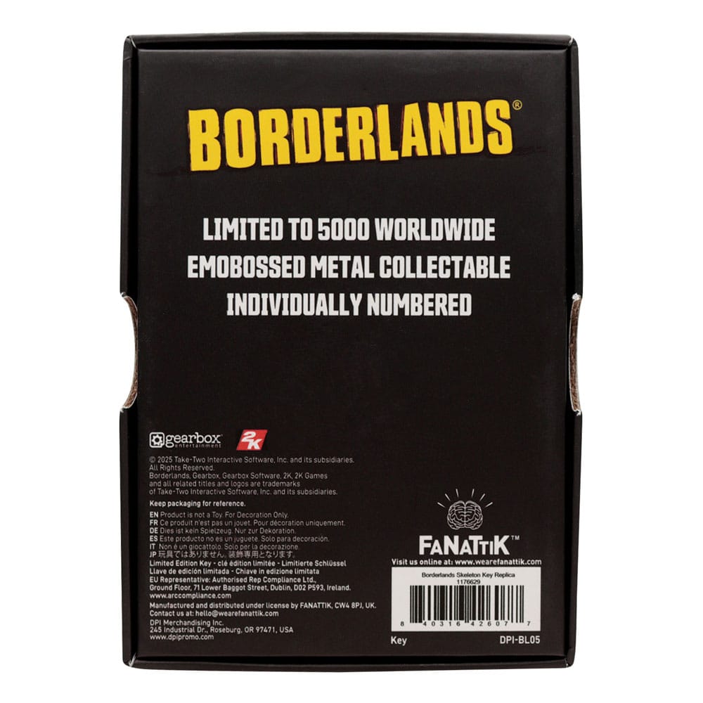 Borderlands Replica Gold Key