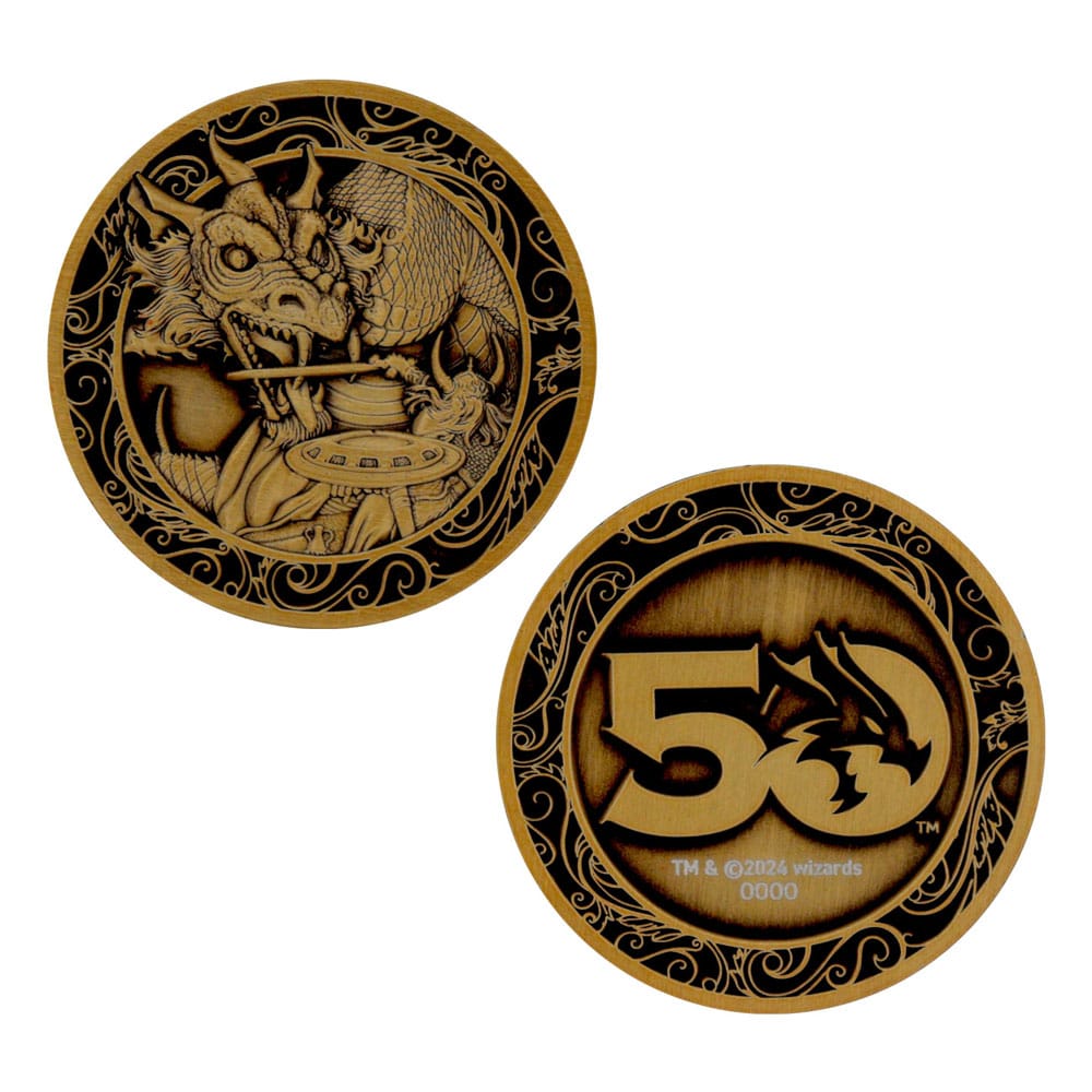 Dungeons & Dragons Collectable Coin 50th Anniversary Antique Gold Edition 4 cm