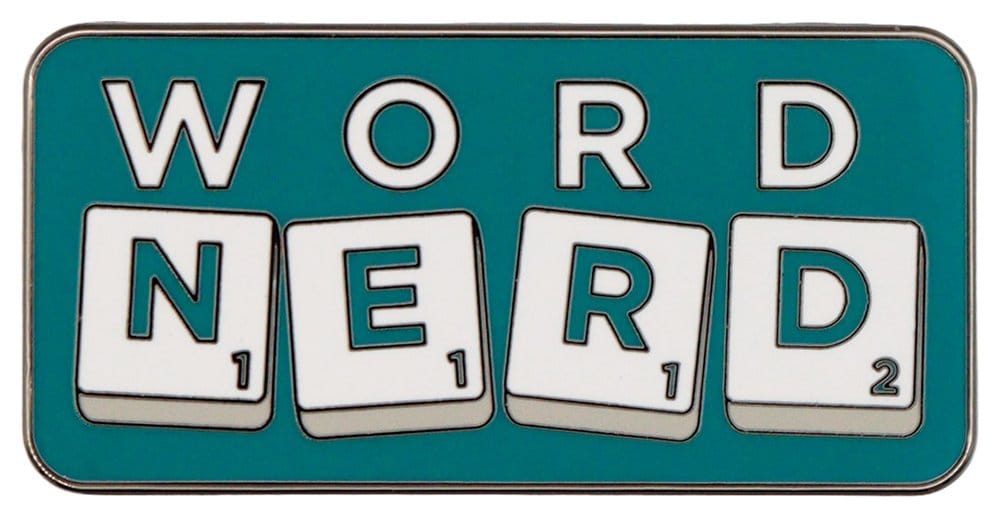 Scrabble Pin Badge Word Nerd Limited Edition