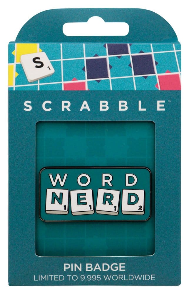 Scrabble Pin Badge Word Nerd Limited Edition