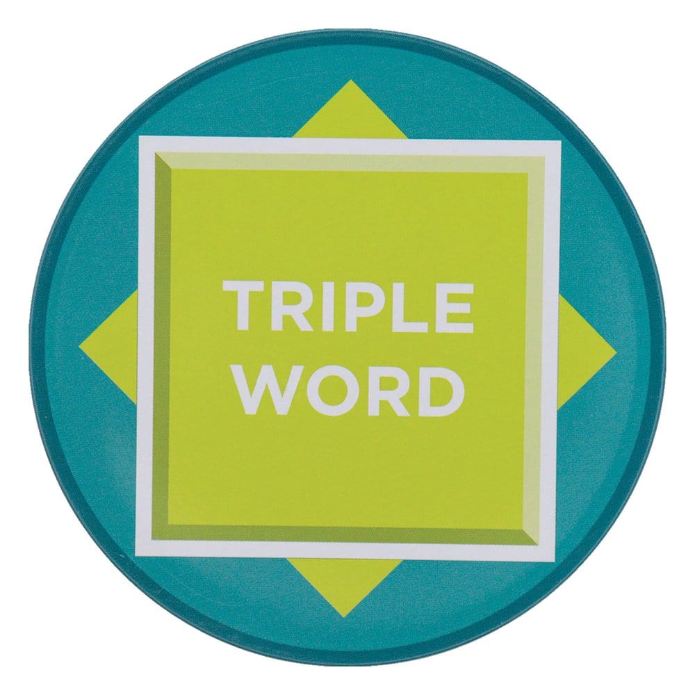 Scrabble Coaster 4-Pack Printed Metal