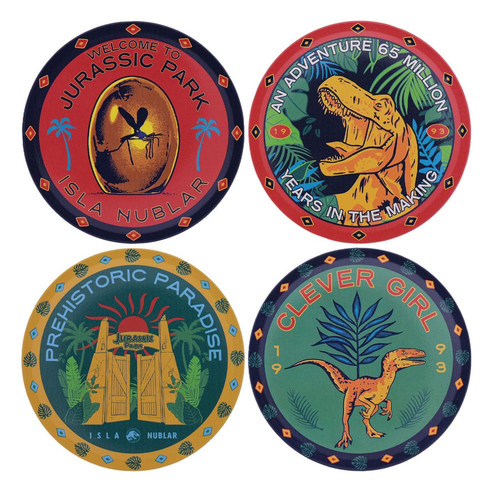 Jurassic Park Coaster 4-Pack