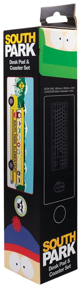 South Park Desk Pad & Coaster Set Elementary School Bus