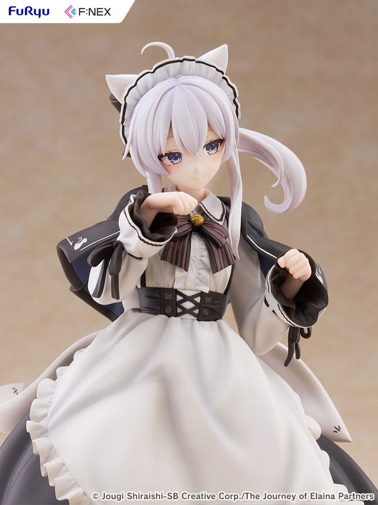 Wandering Witch: The Journey of Elaina F:NEX PVC Statue 1/7 Elaina Maid costume with cat ears Ver. 24 cm