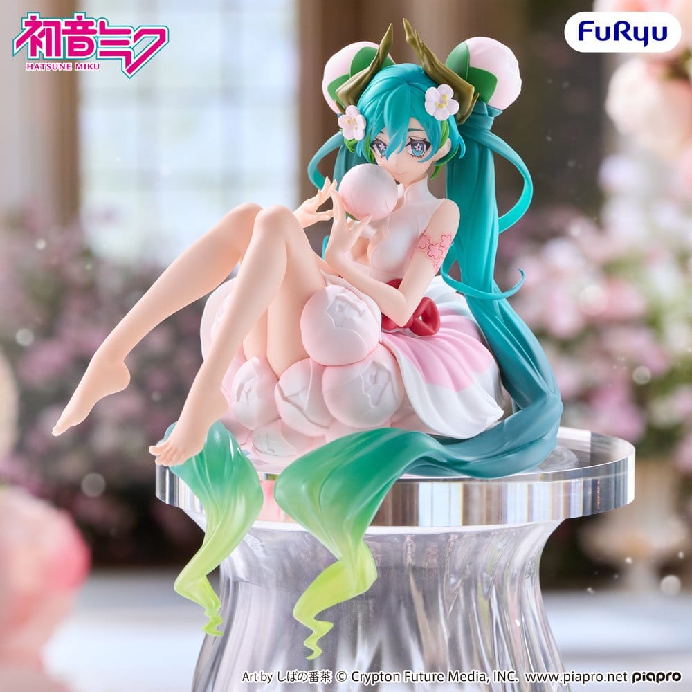 Hatsune Miku Noodle Stopper PVC Figure Flower Fairy White Plum Blossom 13 cm