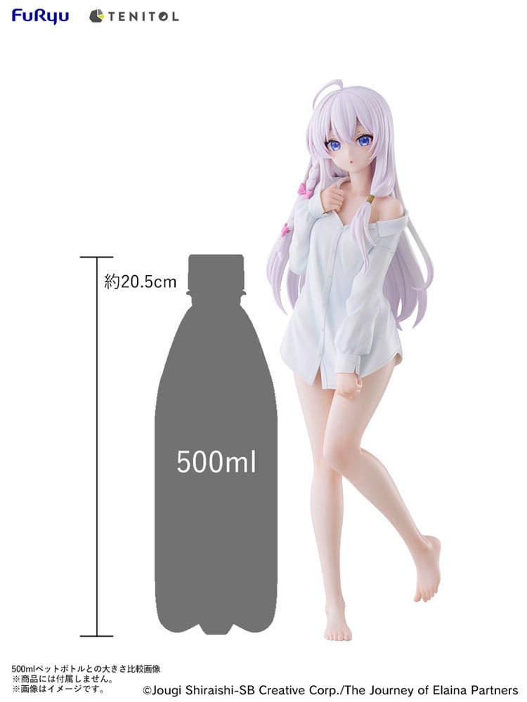 Wandering Witch: The Journey of Elaina Tenitol Tall PVC Statue Elaina Shirt Ver. 30 cm
