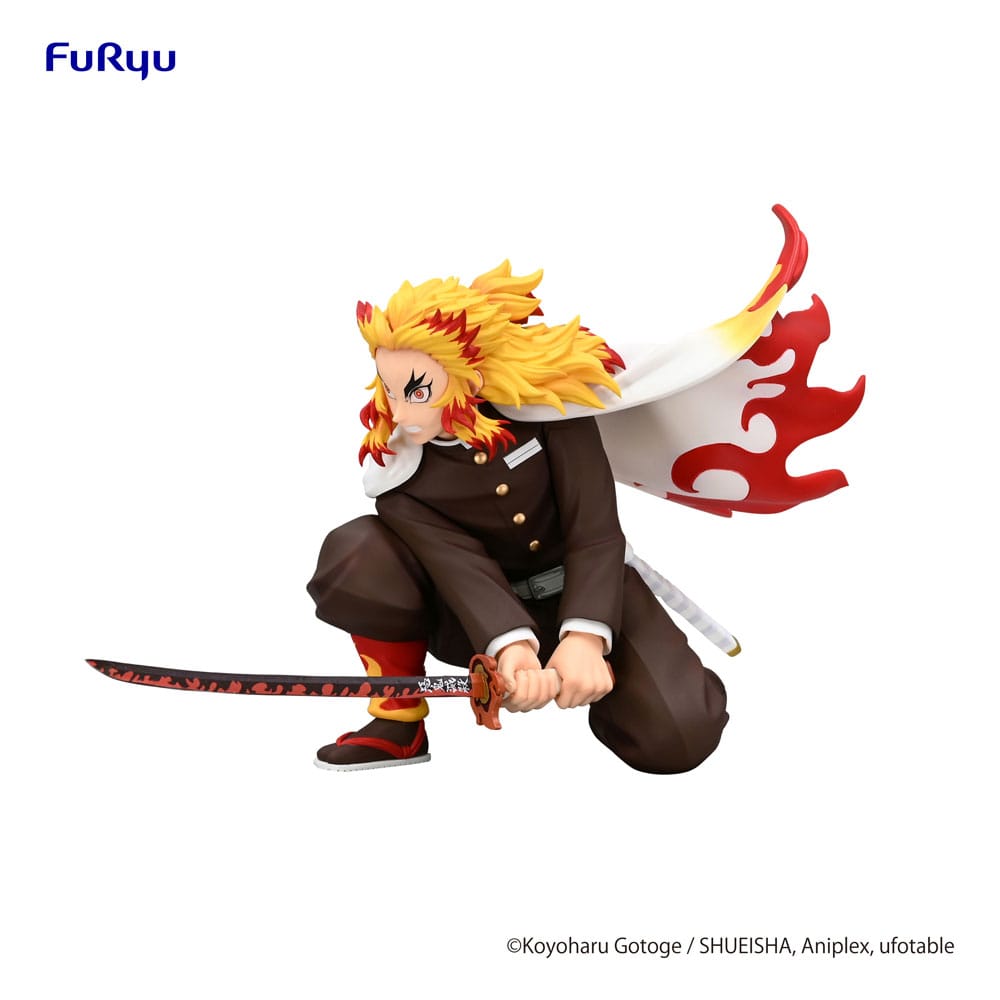 Demon Slayer: Kimetsu no Yaiba Noodle Stopper PVC Statue Rengoku Kyojuro Battle Ver. 10 cm