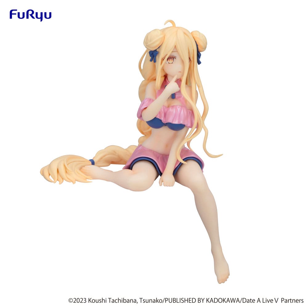 Date A Live V Noodle Stopper PVC Statue Mukuro Hoshimiya Swimsuit Pastel Pink Color Ver. 13 cm