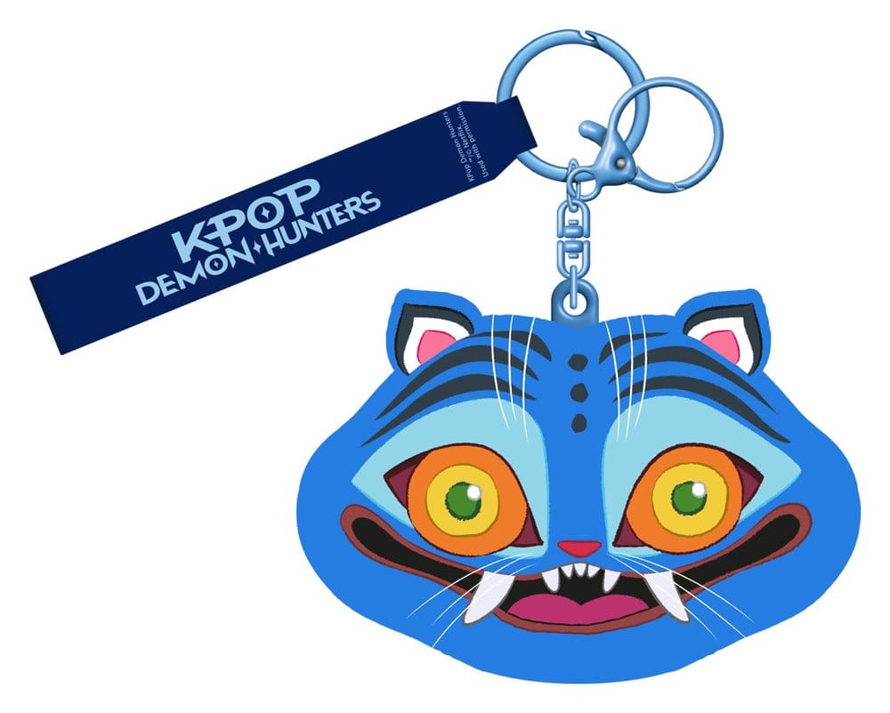 KPop Demon Hunters Silicone Keychain Derpy Tiger
