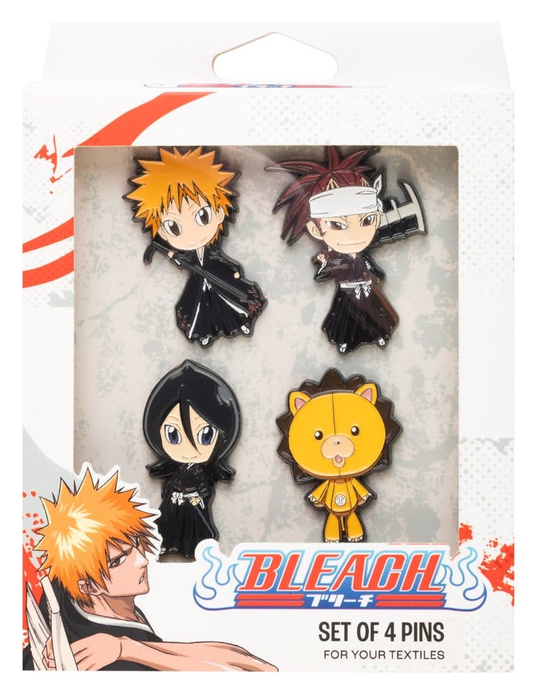 Bleach Pin Badges Set of 4