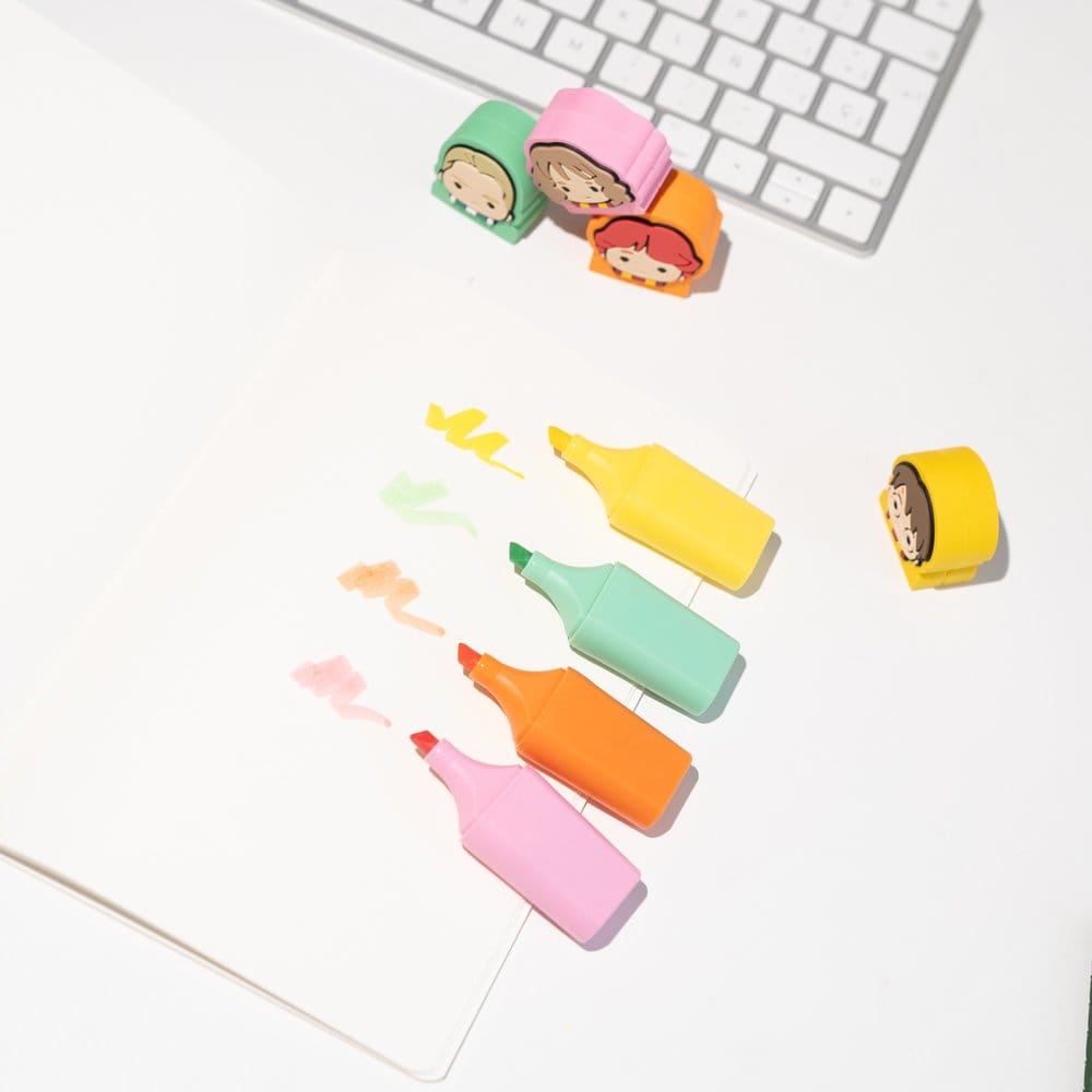Harry Potter Set of 4 Highlighters with Topper