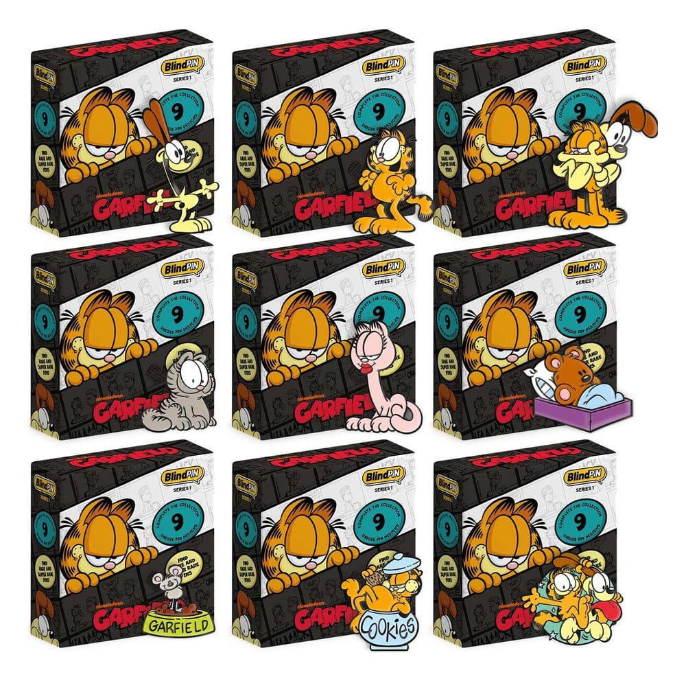 Garfield Pin Badges Series 1 Display (24)