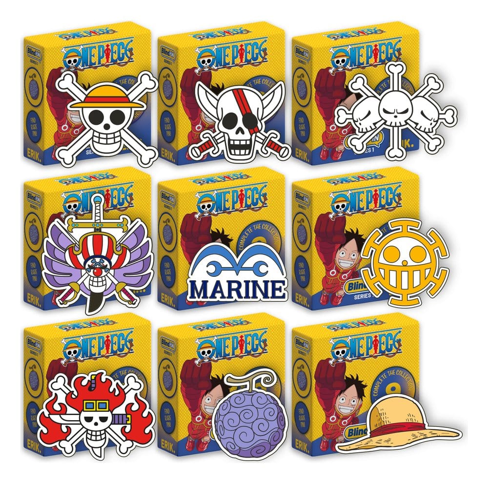 One Piece Pin Badges Series 1 Display (24)