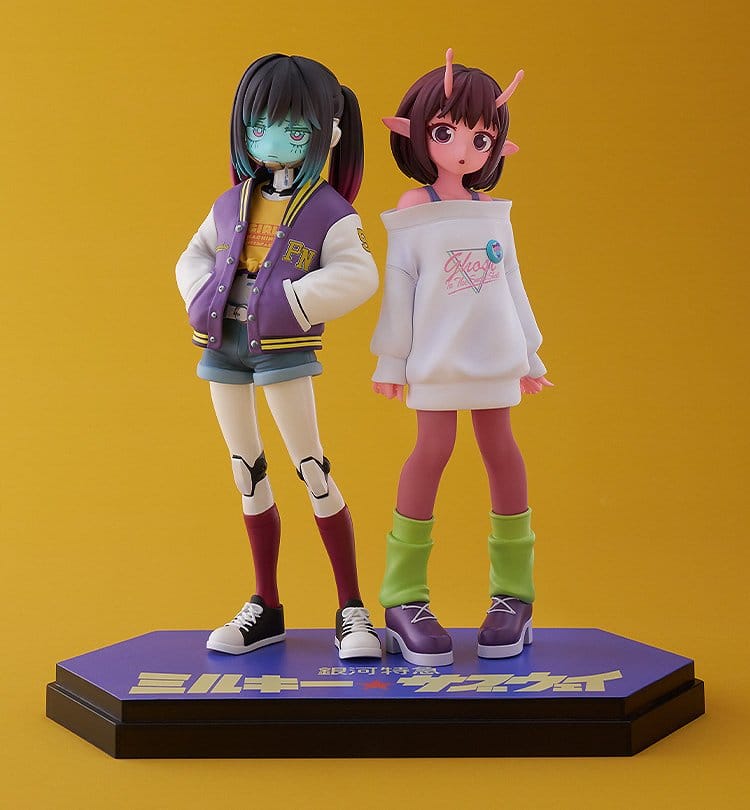 Milky Subway The Galactic Limited Express Pop Up Parade PVC Figur Chiharu & Makina 15 cm