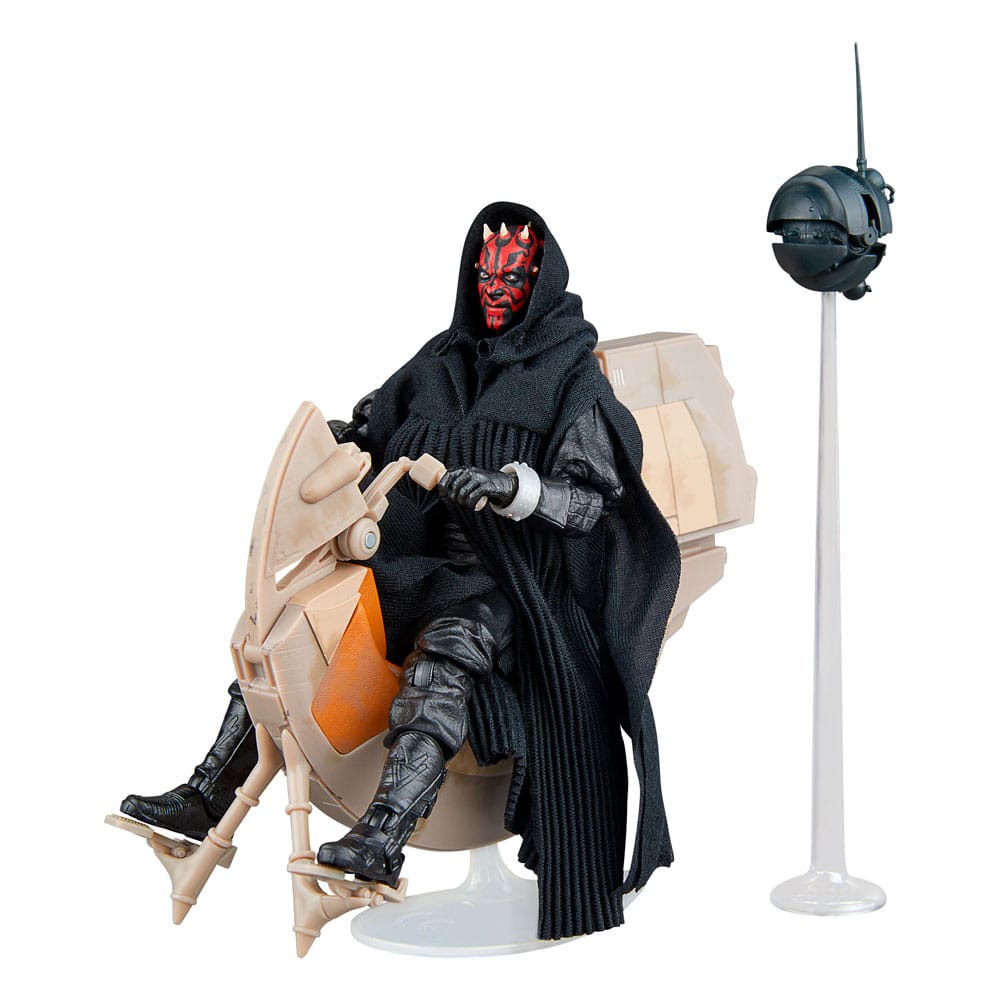 Star Wars Episode I Black Series Vehicle with Action Figure Darth Maul & Sith Speeder SDCC 2024