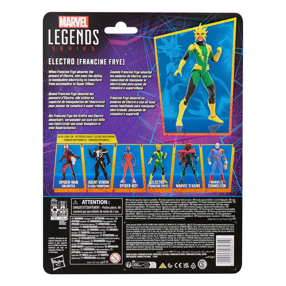 Spider-Man Marvel Legends Retro Action Figure Electro (Francine Frye) 15 cm