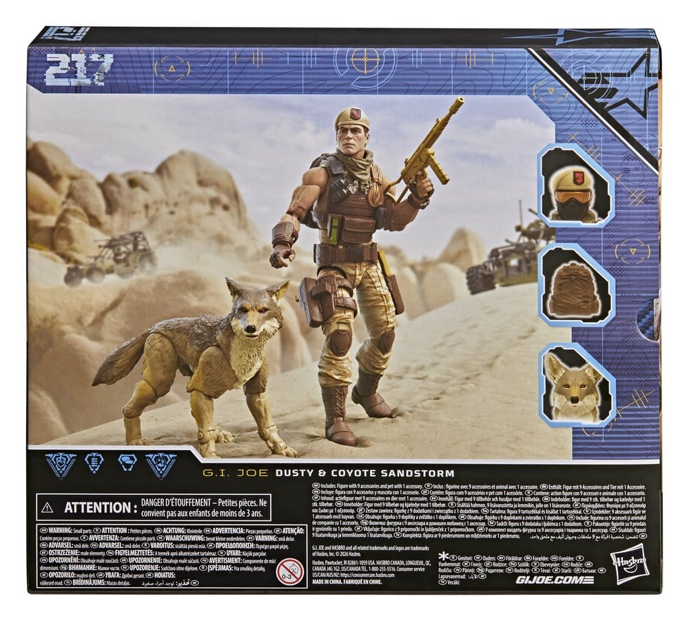 G.I. Joe Classified Series Action Figure #217 Dusty & Coyote Sandstorm 15 cm