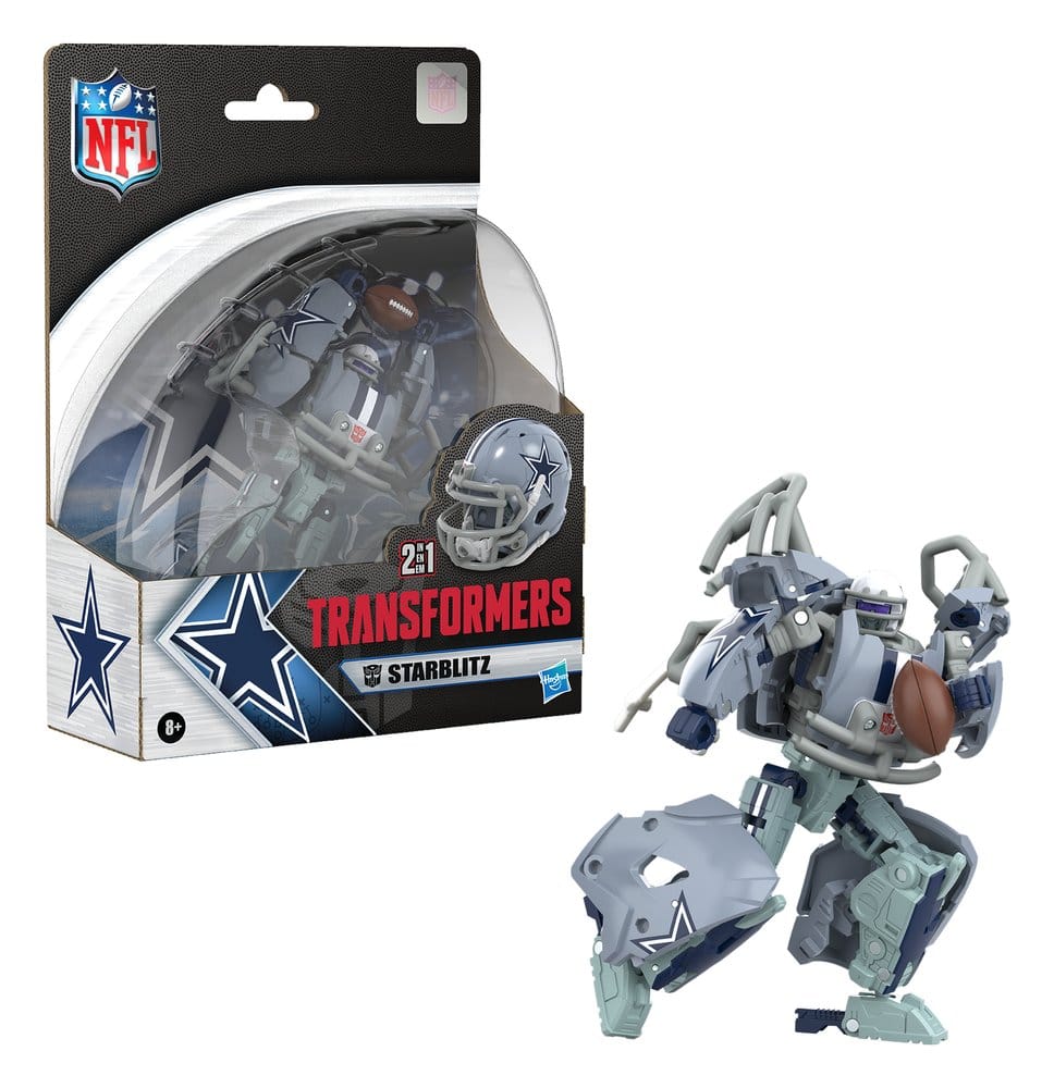 Transformers x NFL Action Figure Dallas Cowboys: Starblitz 14 cm