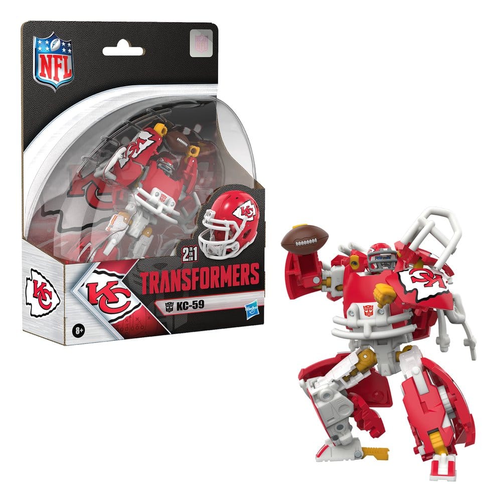 Transformers x NFL Action Figure Kansas City Chiefs: KC-59 14 cm