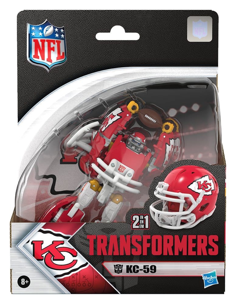 Transformers x NFL Action Figure Kansas City Chiefs: KC-59 14 cm