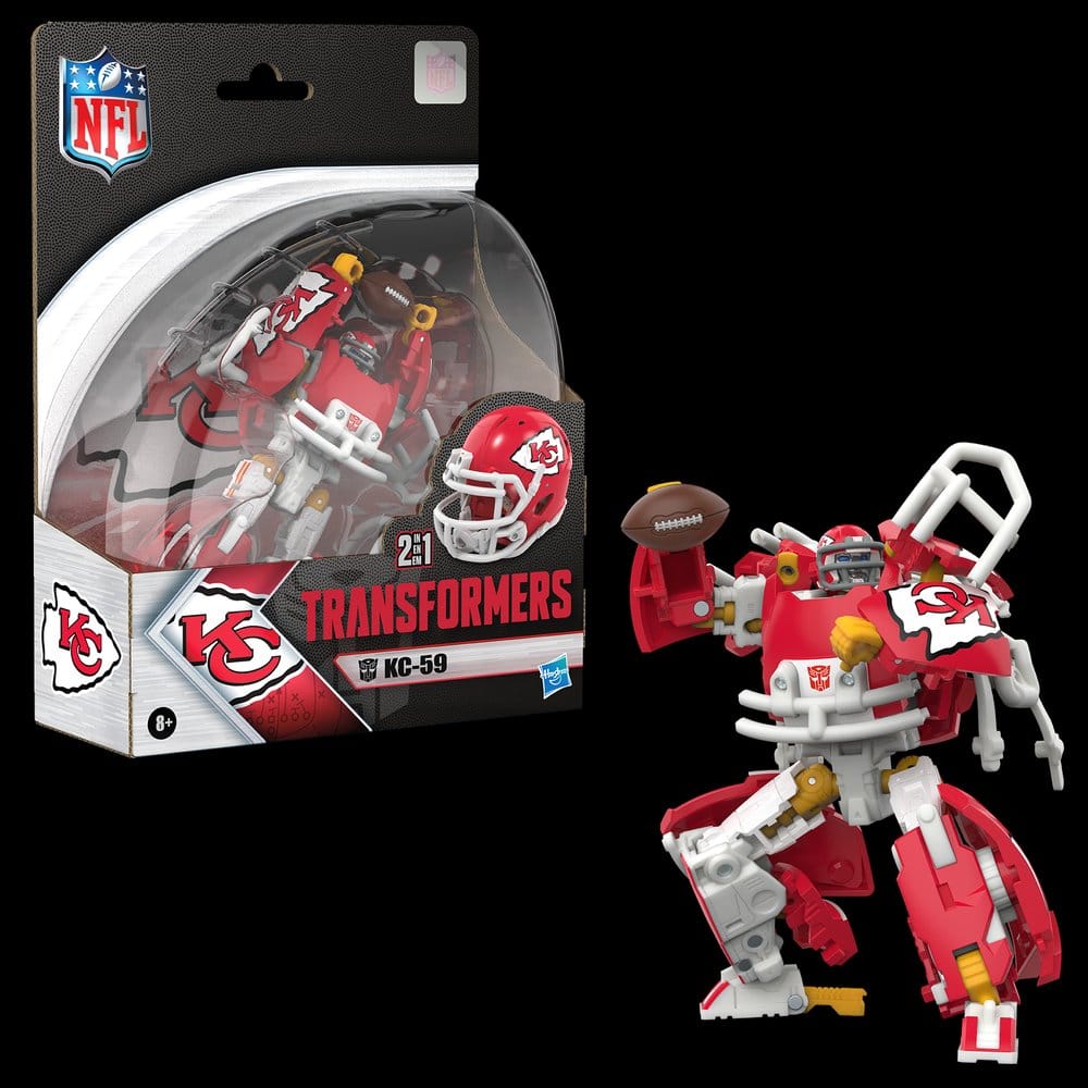 Transformers x NFL Action Figure Kansas City Chiefs: KC-59 14 cm