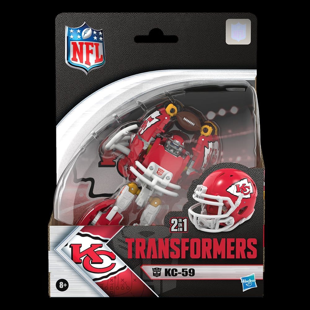 Transformers x NFL Action Figure Kansas City Chiefs: KC-59 14 cm
