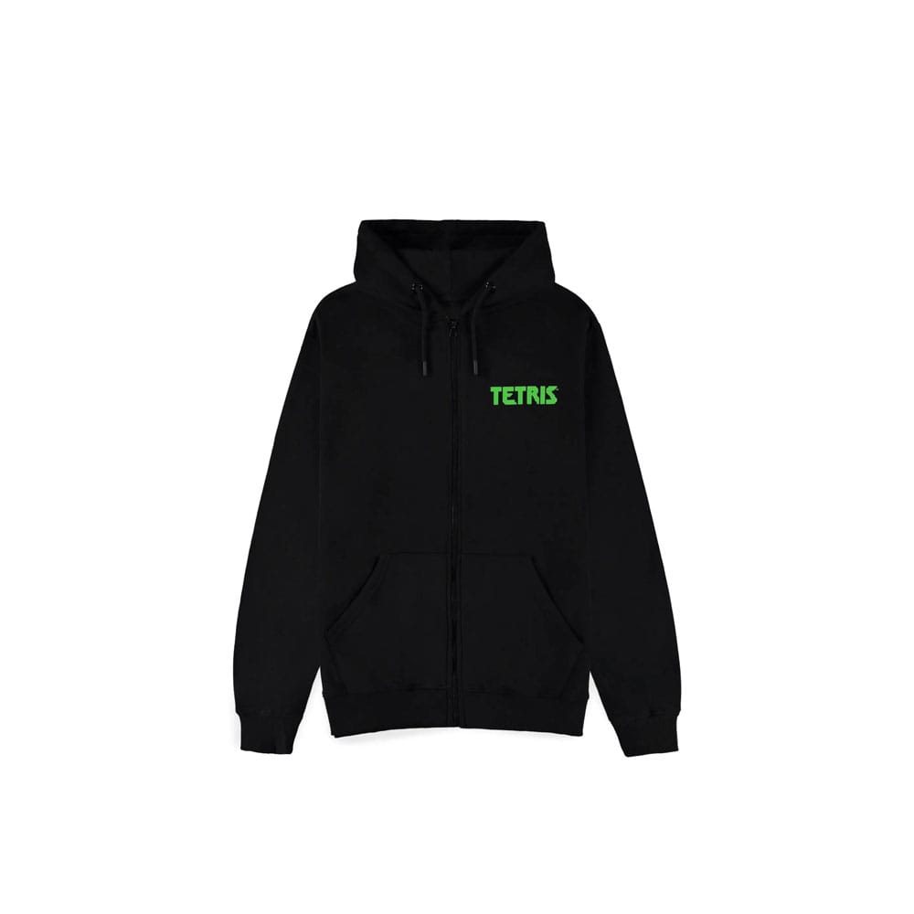 Tetris Zipper Hoodie Game Over  Size S
