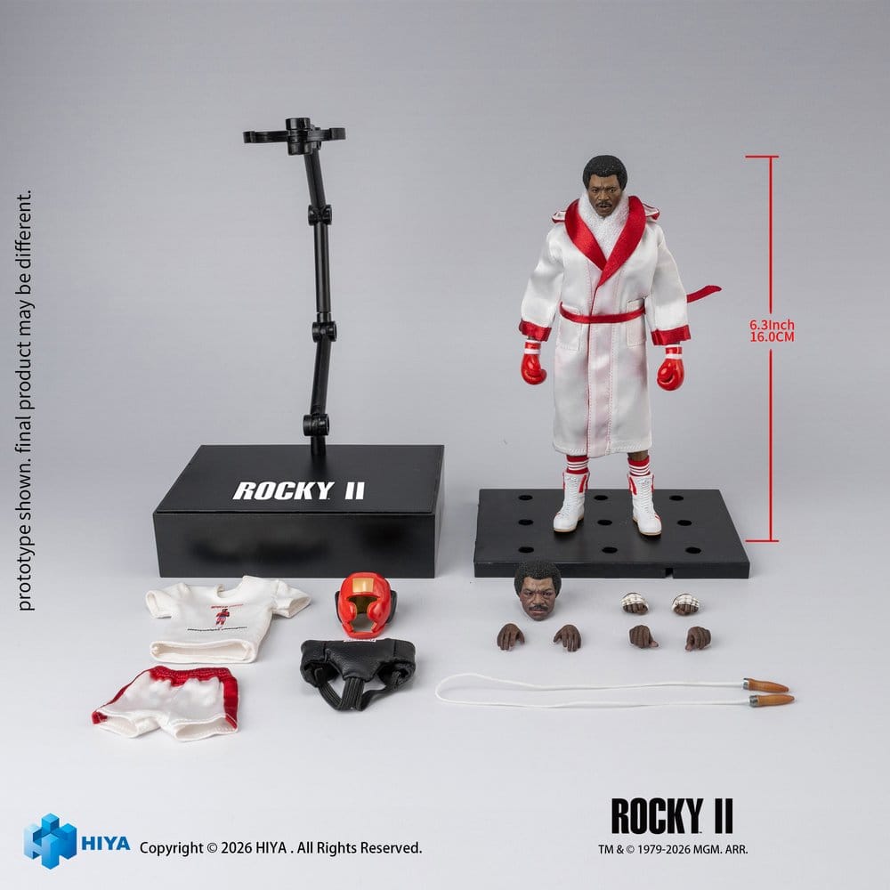 Rocky II Exquisite Super Action Figure 1/12 Apollo 16 cm