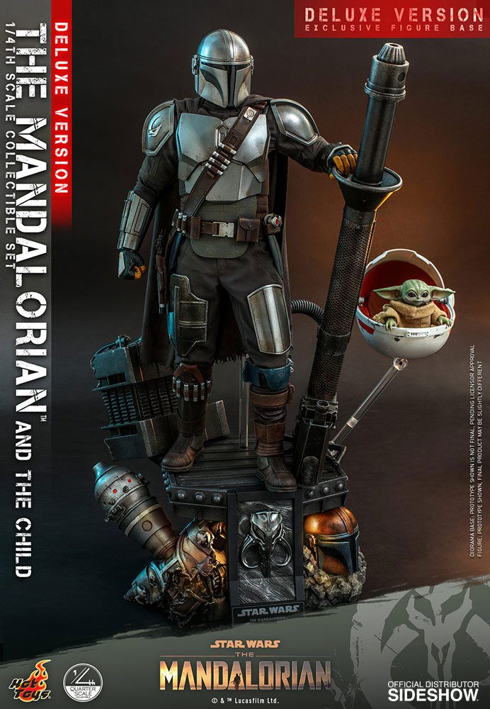 Star Wars The Mandalorian Action Figure 2-Pack 1/4 The Mandalorian &amp; The Child Deluxe 46 cm