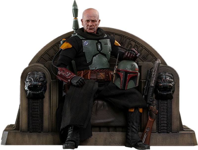 Star Wars The Mandalorian Action Figure 1/6 Boba Fett (Repaint Armor) and Throne 30 cm - Damaged packaging