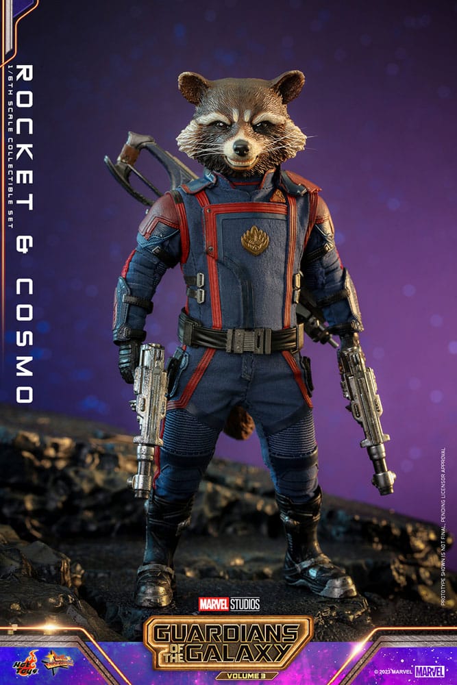 Guardians of the Galaxy Vol. 3 Movie Masterpiece Action Figure 1/6 Rocket &amp; Cosmo 16 cm