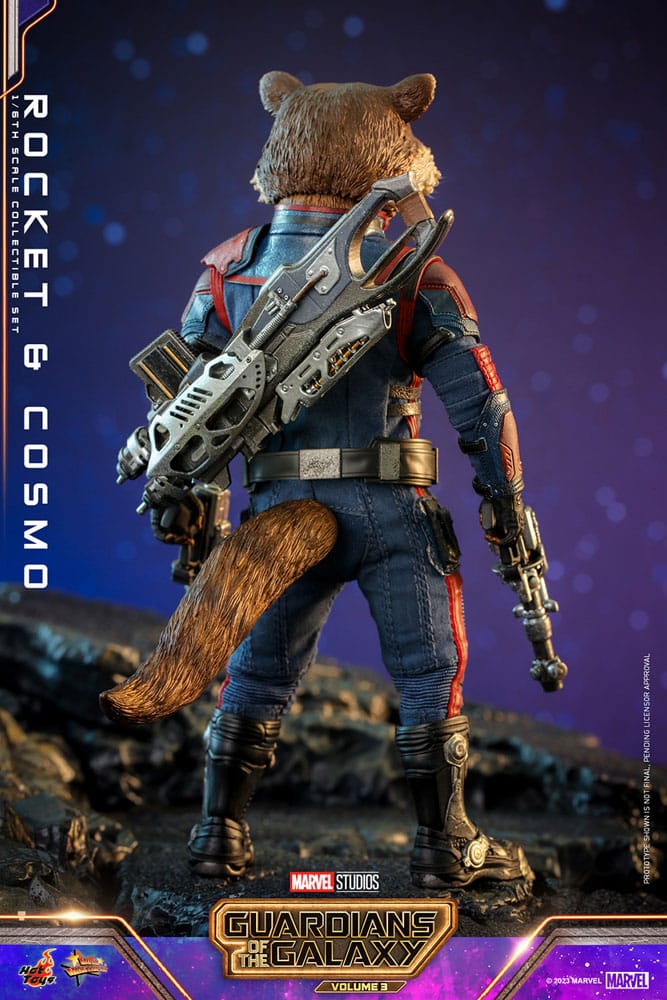 Guardians of the Galaxy Vol. 3 Movie Masterpiece Action Figure 1/6 Rocket &amp; Cosmo 16 cm