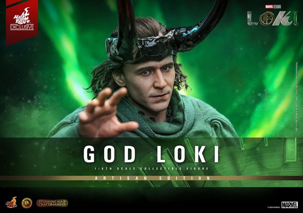 Loki DX Action Figure 1/6 God Loki Artisan Edition Hot Toys Exclusive 31 cm