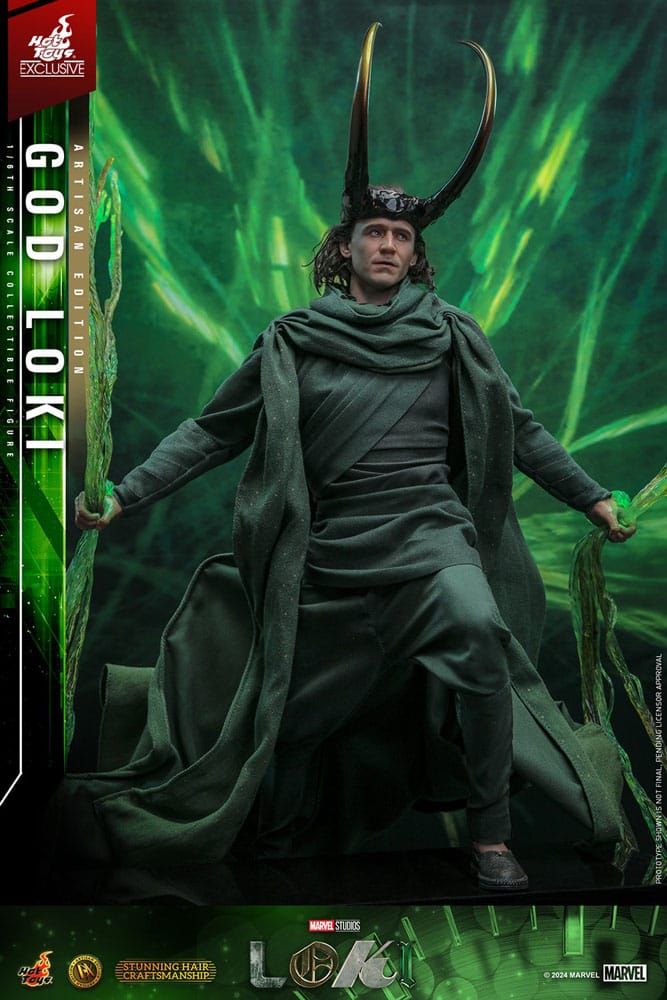 Loki DX Action Figure 1/6 God Loki Artisan Edition Hot Toys Exclusive 31 cm